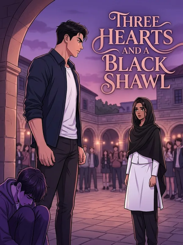 Cover of Three Hearts and a Black Shawl